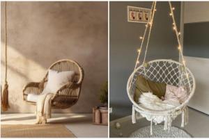 Маленькое комфортное место, где можно наслаждаться жизнью: подвесное кресло - уютный мебельный тренд