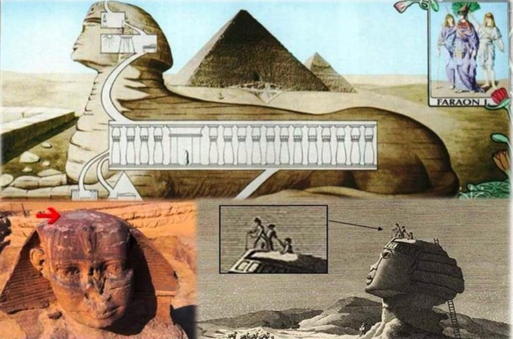 Что находится внутри сфинкса в египте