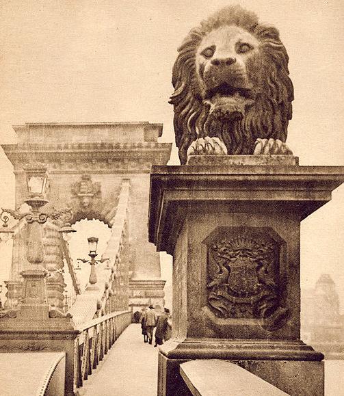 Старое фото Цепного моста