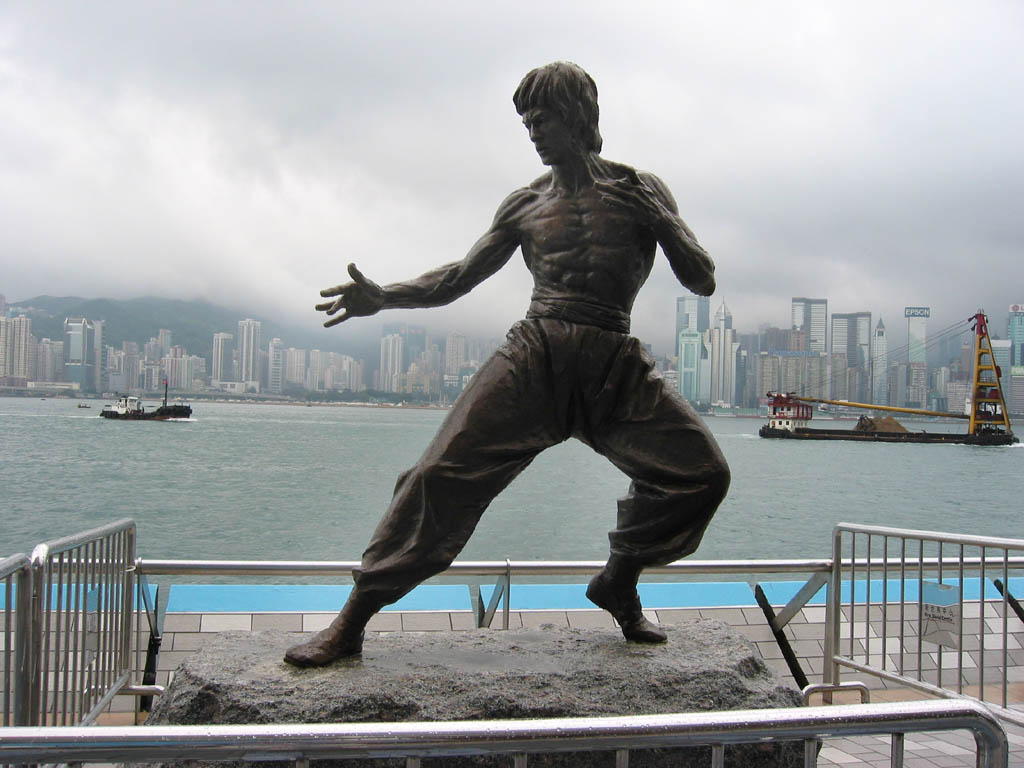 Monument to Bruce Lee in Hong Kong