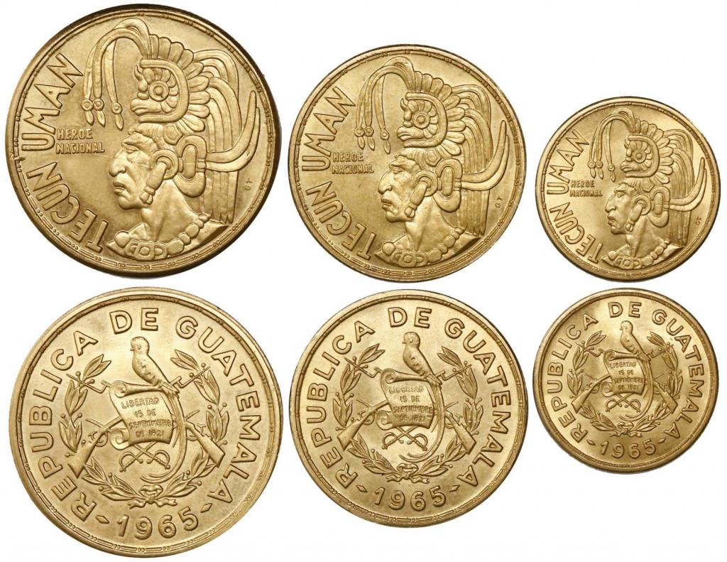 монеты Гватемалы
