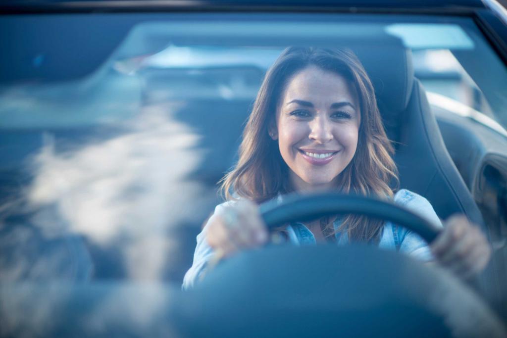 woman driving