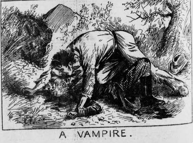 вампир нападает на человека