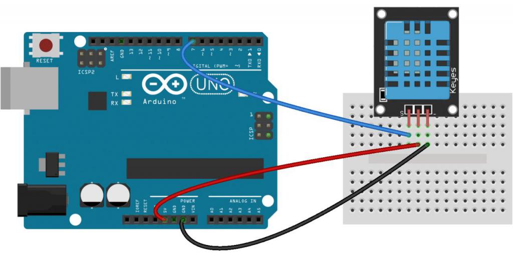 Connect DHT11 to Arduino