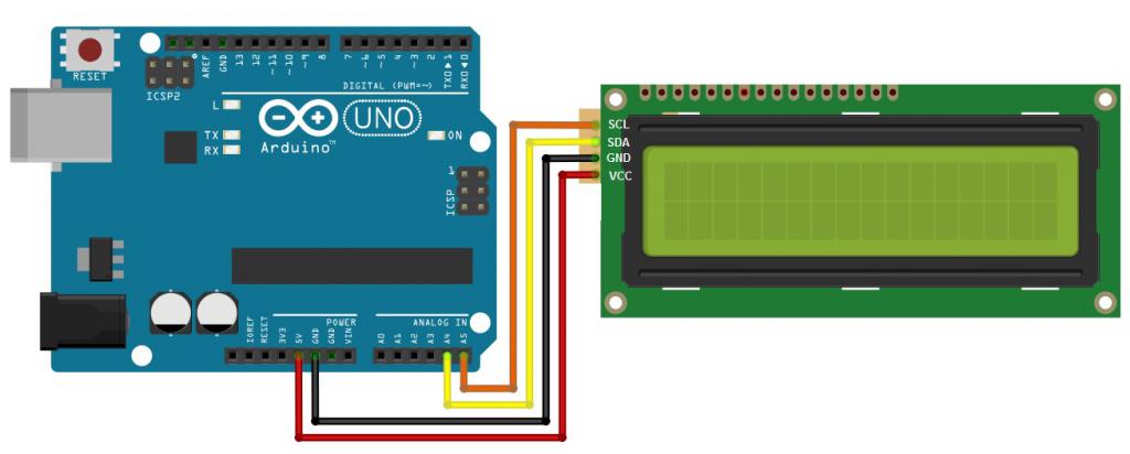 Схема подключения lcd 1602 к arduino