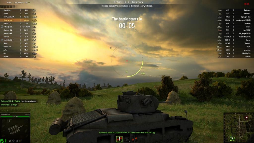 World of Tanks gameplay