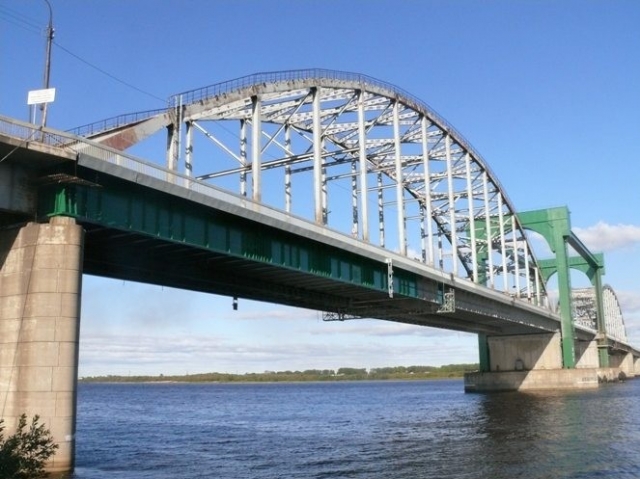 Краснофлотский мост в архангельске фото