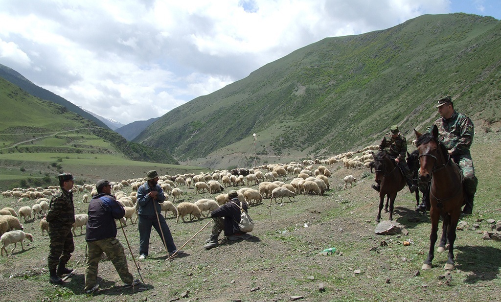 Пограничный дозор в Горах Дагестана