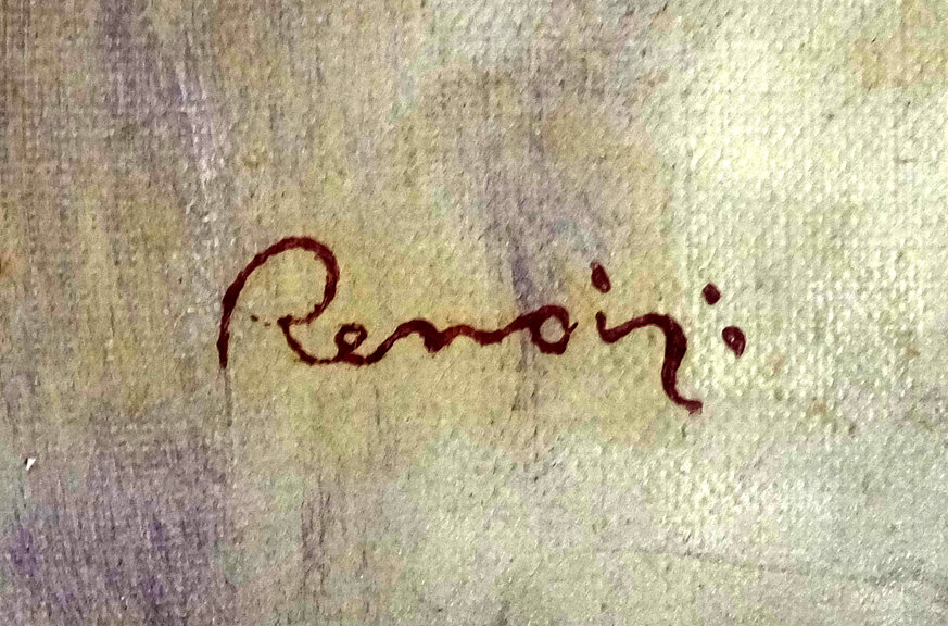 Подпись Ренуара