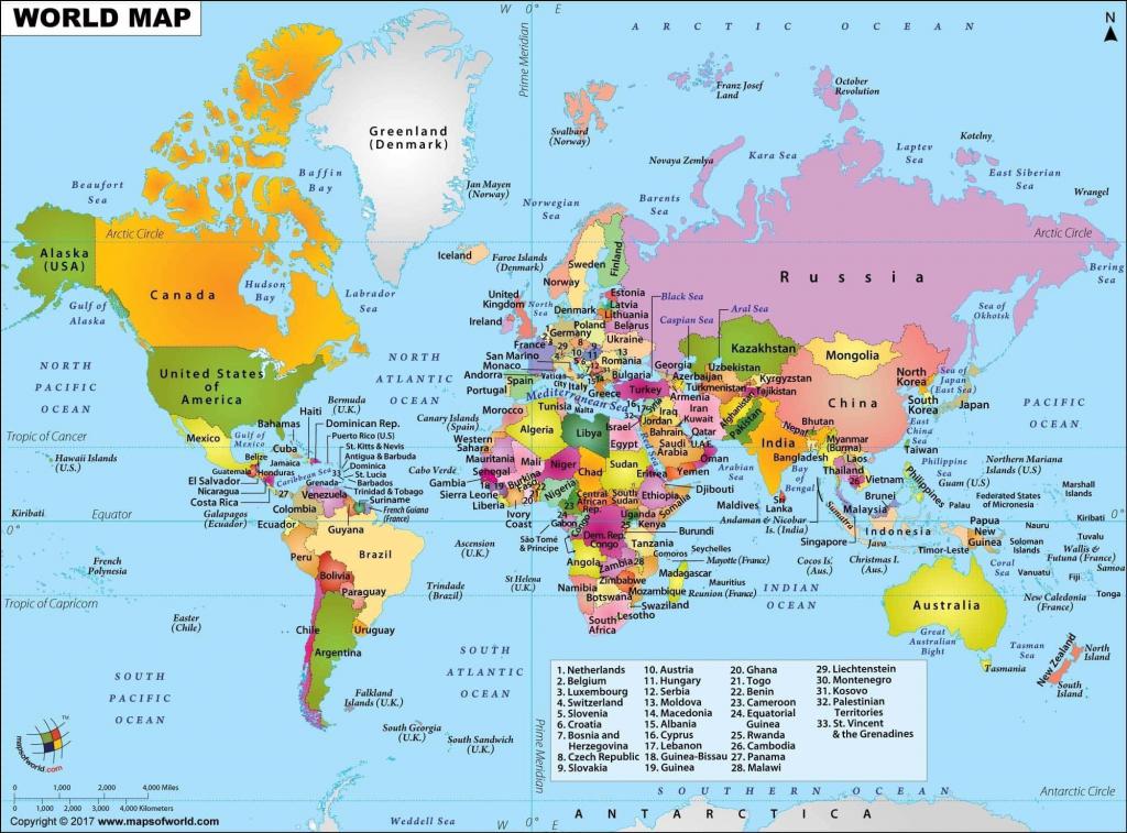 Все государства мира на карте.