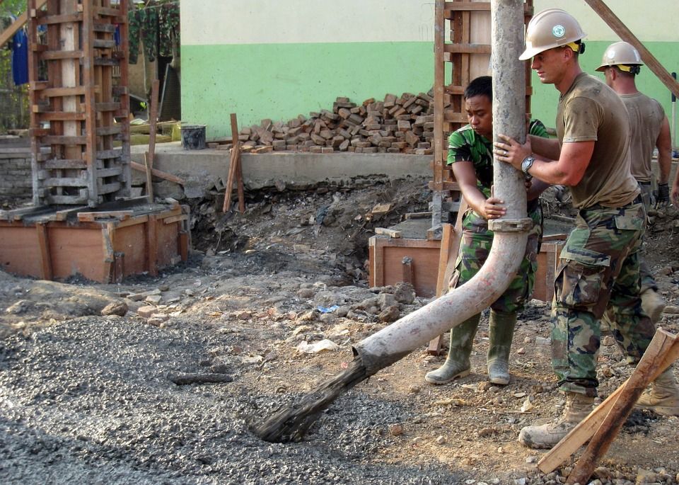 Concrete pouring