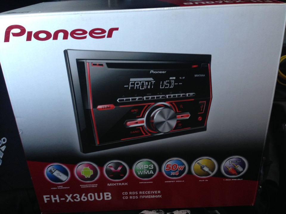 Pioneer FH X360UB упаковка