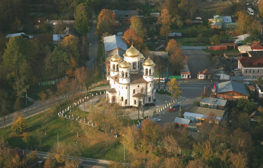 Temple aerial view.