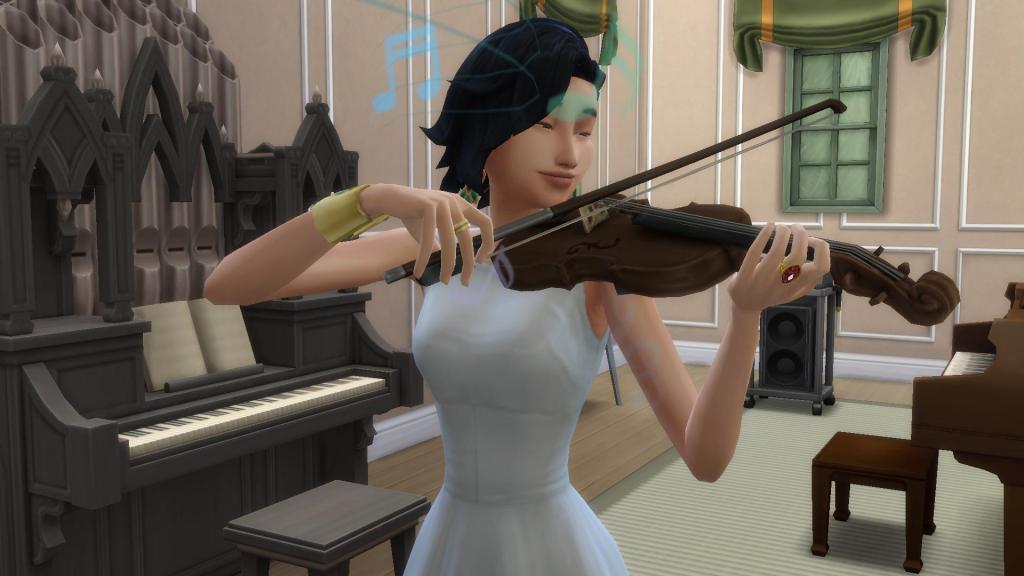 how to compose a song in the sims 4 on the violin