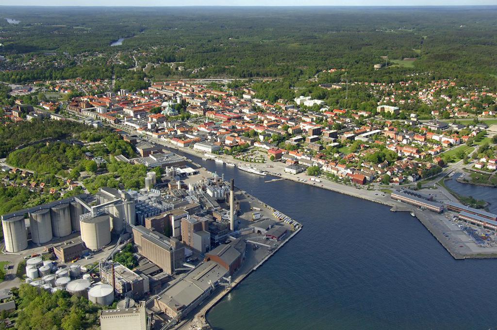 Портовый город Карлсхамн (Швеция)