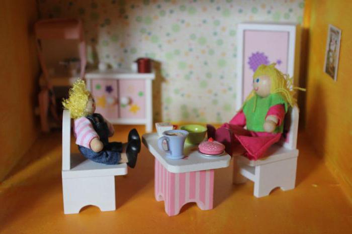 Как сделать кухонный стол для куклы 