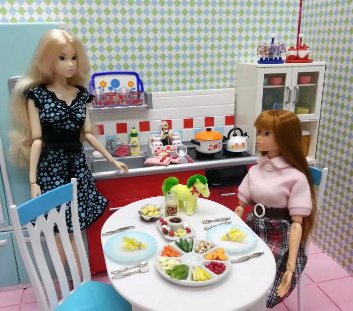 How to make dishes for a doll