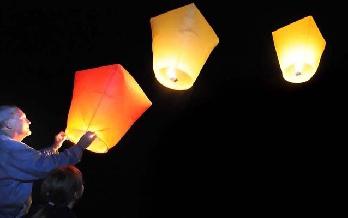 How to launch a sky lantern