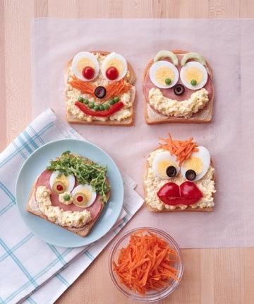 Children's birthday sandwiches