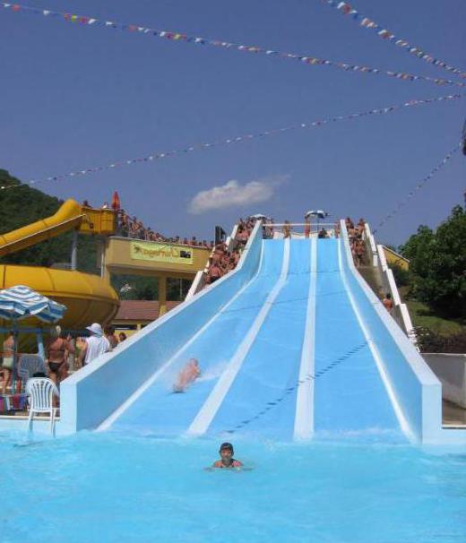 Water park black sea in tuapse