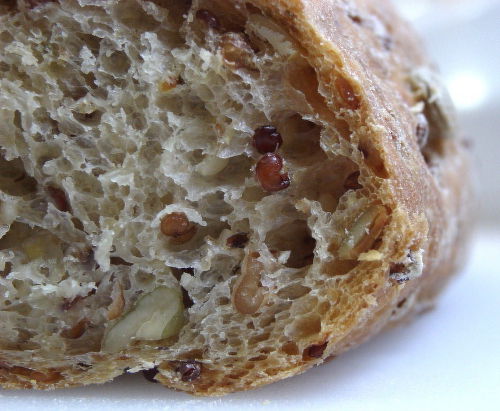 зерновой хлеб в разрезе