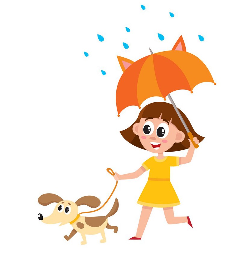 Anya shouted: “It doesn’t matter that it’s rain, let's go for a walk!”