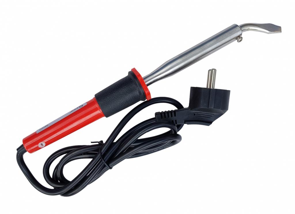 The picture shows a 100 V soldering iron