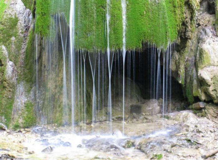 waterfall silver jets of crimea