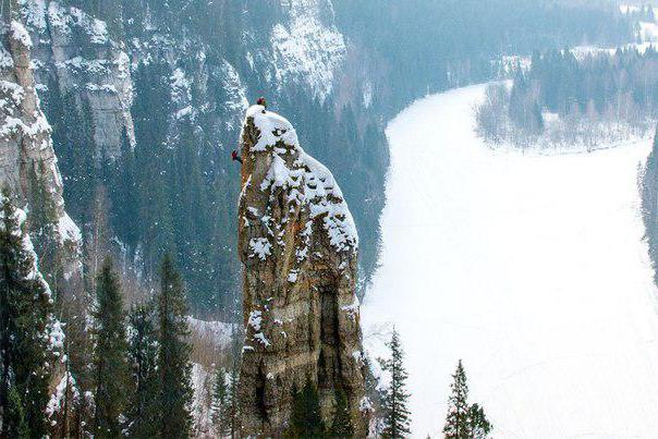 усьвинские столбы пермский край зимой