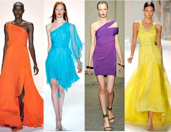 dresses of bright colors