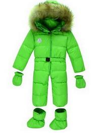 jumpsuit children's winter natural fur