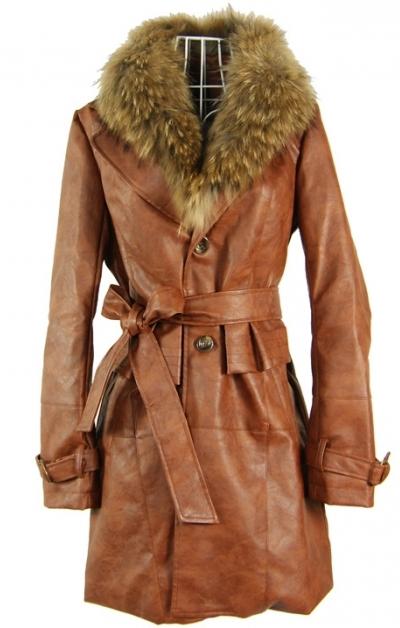 buy a leather coat with fur