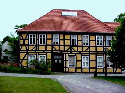 half-timbered house facade