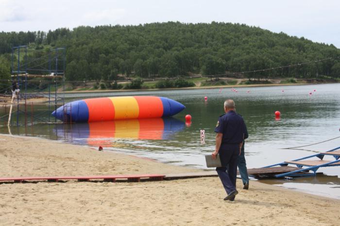 Jacobi beach in Irkutsk photo