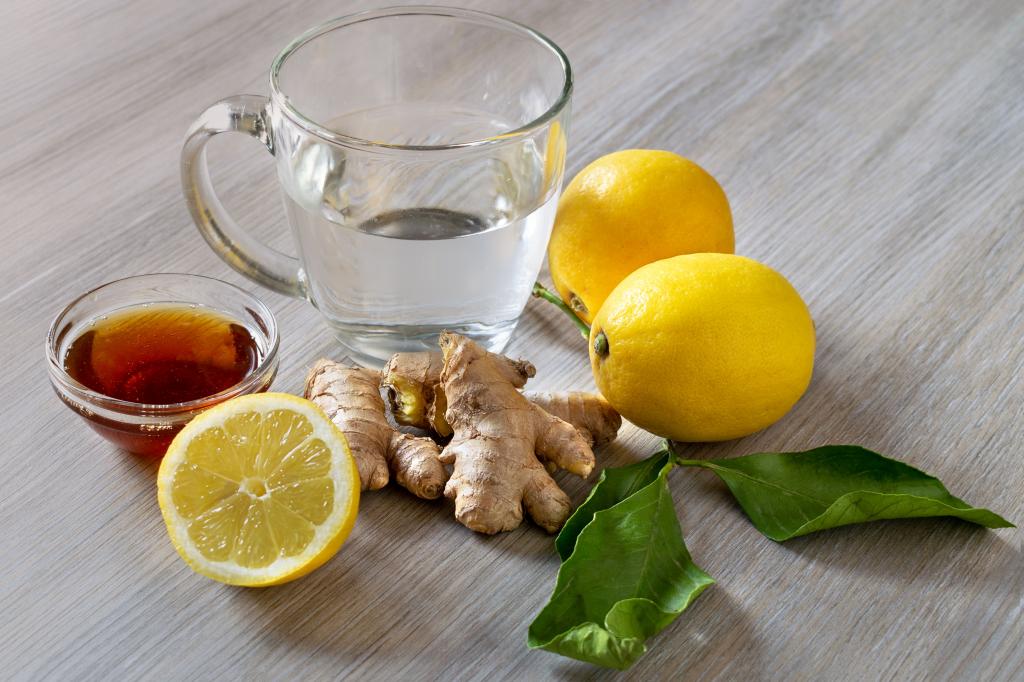 Чай с медом, лимоном и имберем