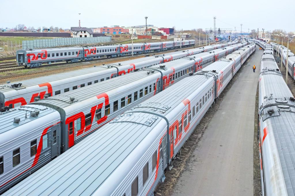 Parking space for passenger trains