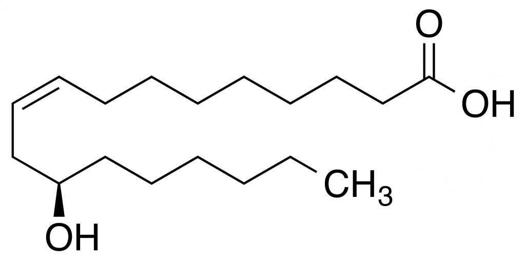 Структура рицинолевой кислоты