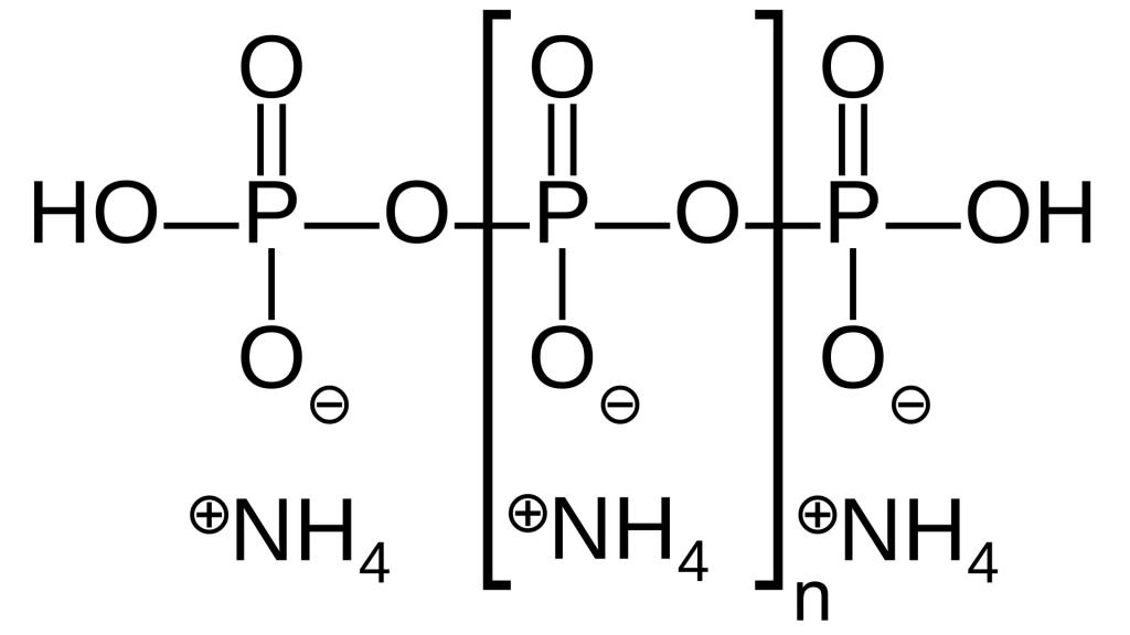 Ammonium polyphosphate - structural formula