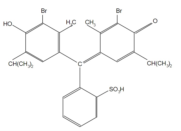 Bromothymol blue structural formula