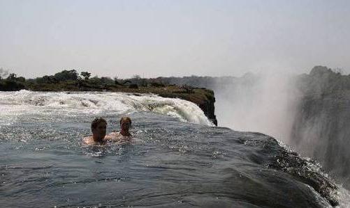 самый большой водопад африки