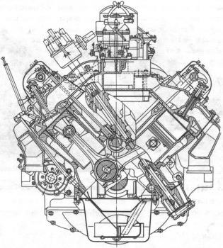 ZIL 130 engine diagram