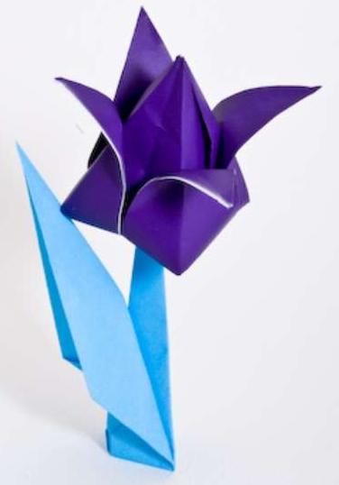 оригами как сделать тюльпан