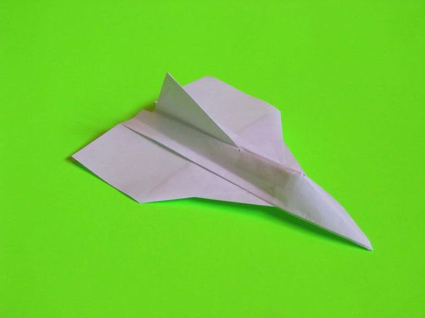 оригами из бумаги самолет истребитель