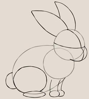 как рисовать пасхального кролика
