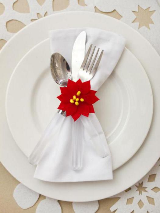 decorate the table for the new year with your own hands