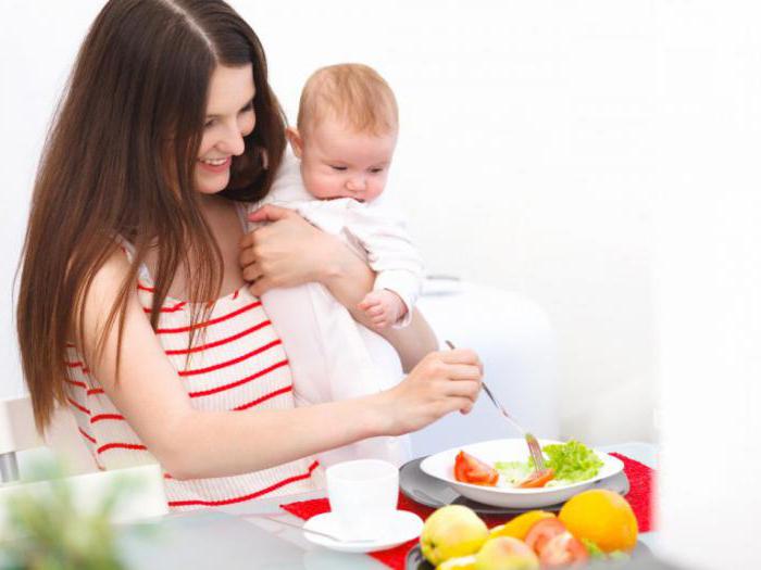 monthly diet of a nursing mother
