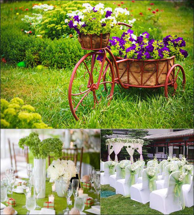 свадьба фиолетово зеленом цвете