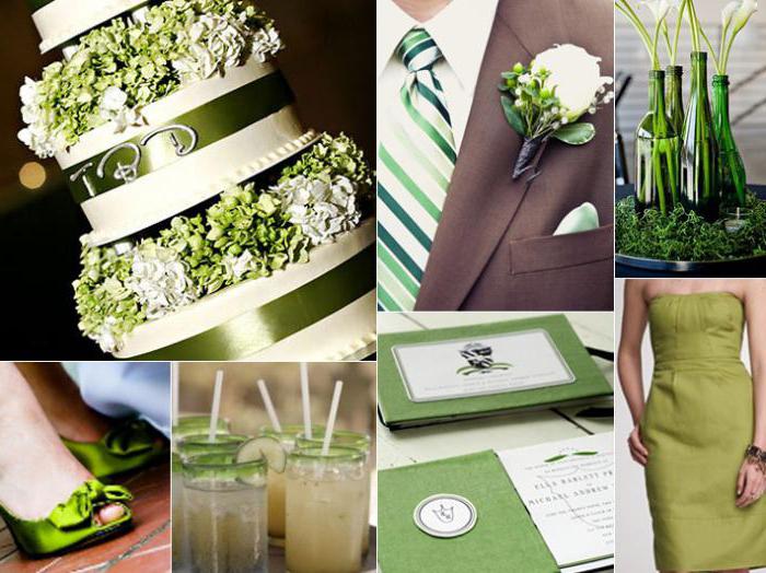 свадьба в зеленых цветах