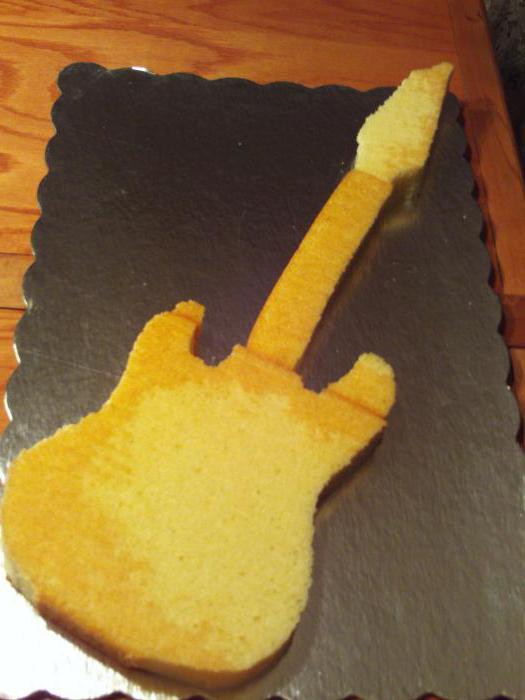 торт в виде гитары