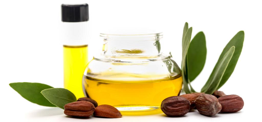 Jojoba oil from bags under the eyes